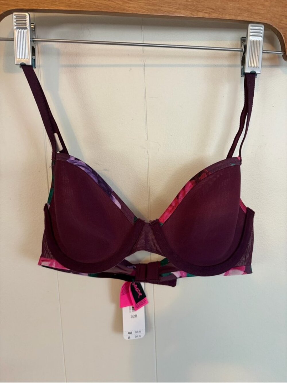 La Senza sheer mesh unlined Unpadded underwire bra size 32b new NWT